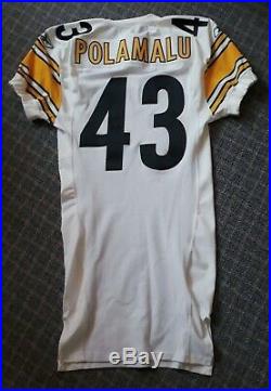 2005 Pittsburgh Steelers Troy Polamalu game issued away jersey, Super Bowl year