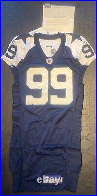 2006 Chris Canty Dallas Cowboys Game Issued Navy Throwback Reebok Jersey