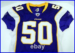 2006 Minnesota Vikings #50 Game Issued Purple Jersey 48 DP20317