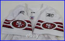 2006 San Francisco 49ers Blank Game Issued White Jersey Reebok 40 DP24078