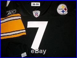 2006 Steelers Roethlisberger Pro Cut Team Issued Game Jersey 50 Reebok USA RARE