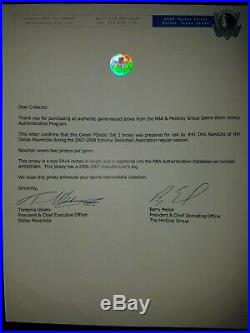 2007-08 Dirk Nowitzki Games Issued/worn & Signed Dallas Mavs Jersey (mavs Loa)