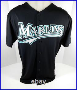 2007 Florida Marlins Chris Dillon #9 Game Issued Black Jersey 10th Ann WSC P 7