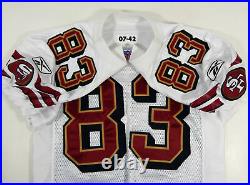 2007 San Francisco 49ers Arnaz Battle #83 Game Issued White Jersey DP08226