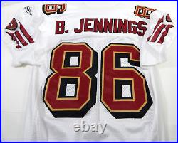 2007 San Francisco 49ers Brian Jennings #86 Game Issued White Jersey 48 DP28532