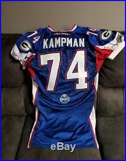 2008 Aaron Kampman Green Bay Packers Game Issued Pro Bowl Football Jersey Iowa