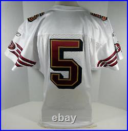 2008 San Francisco 49ers #5 Game Issued White Jersey DP08230