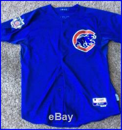 2009 Cubs Game Issued/Worn Jersey Blue No. 3 (Alan Trammell)