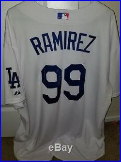 2009 Game Worn/Issued Manny Ramirez Dodgers Majestic Jersey Size 56 0063 tag HOF
