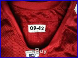 2009 NFL San Francisco 49ers Frank Gore Home Team Issued Game Jersey Reebok 42
