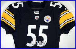 2009 Pittsburgh Steelers Turner #55 Game Issued Black Jersey 48 DP21117