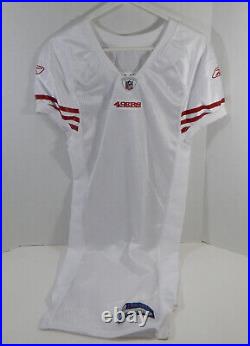 2009 San Francisco 49ers Blank Game Issued White Jersey Reebok 40 DP24110