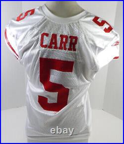 2009 San Francisco 49ers David Carr #5 Game Issued White Jersey 46 DP26434