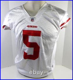 2009 San Francisco 49ers David Carr #5 Game Issued White Jersey 46 DP26434