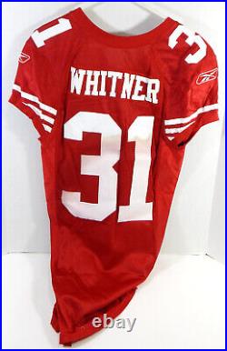 2009 San Francisco 49ers Donte Whitner #31 Game Issued Red Jersey 40 DP28509