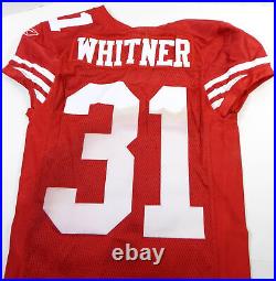 2009 San Francisco 49ers Donte Whitner #31 Game Issued Red Jersey 40 DP28509
