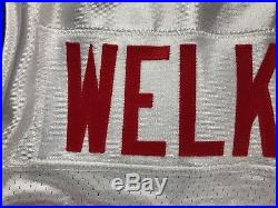 2009 Wes Welker New England Patriots Team Game Issued Throwback Jersey Size 44