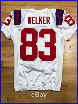 2009 Wes Welker Team Game Issued Patriots AFL Throwback Jersey Texas tech