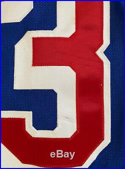 2010-11 New York Rangers Michal Rozsival Game Issued/Worn Jersey with 85th Patch