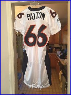 2010 Denver Broncos Game Issued Lonnie Paxton Jersey No. 66 Center