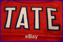 2010 New England Patriots Red TBTC Home Game Used Issued Jersey 19 Brandon Tate