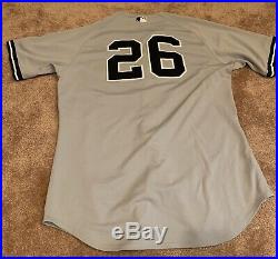 2010 New York Yankees Game Used Worn Issued Jersey #26 Steiner MLB