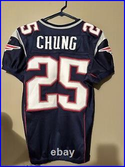 2010 Patrick Chung Team Issued Navy New England Patriots Jersey