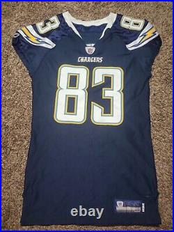 2010 Vincent Jackson LA Chargers Reebok Team Issued NFL Football Jersey 48 Game