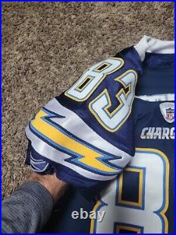 2010 Vincent Jackson LA Chargers Reebok Team Issued NFL Football Jersey 48 Game