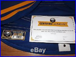2011-12 Ville Leino Buffalo Sabres 40th Anniversary Game Issued Jersey size 58