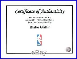 2011 NBA All Star Game Blake Griffin Autographed Pro Cut Issued Jersey COA