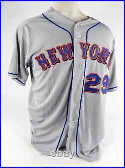 2011 New York Mets Ike Davis #29 Game Issued Grey Jersey 50 DP70701