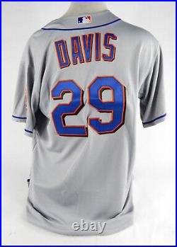 2011 New York Mets Ike Davis #29 Game Issued Grey Jersey 50 DP70701