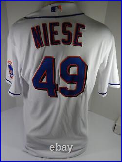 2011 New York Mets Jon Niese #49 Game Issued White Jersey 48 DP53217