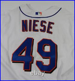 2011 New York Mets Jon Niese #49 Game Issued White Jersey 48 DP53217