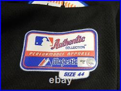 2011 New York Mets Luis Hernandez #3 Game Issued Black Jersey 44 DP53220