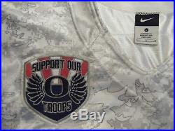 2011 Nike Oregon Ducks Support Troops Team Issue Football Jersey LARGE Game Worn