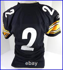 2011 Pittsburgh Steelers #2 Game Issued Black Jersey 48 DP49492