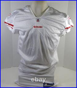 2011 San Francisco 49ers Blank Game Issued White Jersey Reebok 48 DP24129