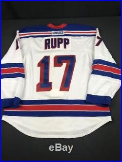 2012-13 Mike Rupp New York Rangers Game Issued Reebok NHL Hockey Jersey! COA