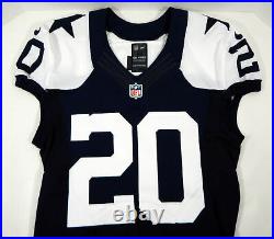 2012 Dallas Cowboys Jones #20 Game Issued Navy Jersey Thanksgiving Throwback 68