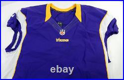 2012 Minnesota Vikings Blank Game Issued Purple Jersey 50 DP20347