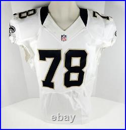 2012 New Orleans Saints Scott Winnewisser #78 Game Issued White Jersey NOS0141