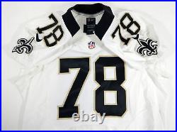 2012 New Orleans Saints Scott Winnewisser #78 Game Issued White Jersey NOS0141