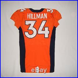 2012 Nike Denver Broncos Ronnie Hillman Team Issue Game Worn Rookie Jersey NFL