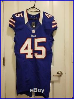 2012 Nike Game Issued/Used Buffalo Bills Tank Carder Jersey Size 42 PSA/DNA Cert