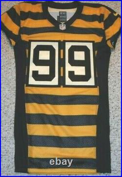 2012 Pittsburgh Steelers Game Issued Steelers Bumble Bee Jersey Brett Keisel