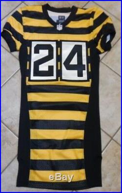 2012 Pittsburgh Steelers Game Issued Steelers Bumble Bee Jersey Ike Taylor