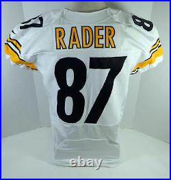 2012 Pittsburgh Steelers Kevin Rader #87 Game Issued White Jersey DP14359