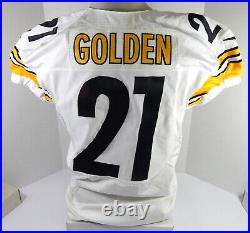 2012 Pittsburgh Steelers Robert Golden #21 Game Issued White Jersey 46 DP49432